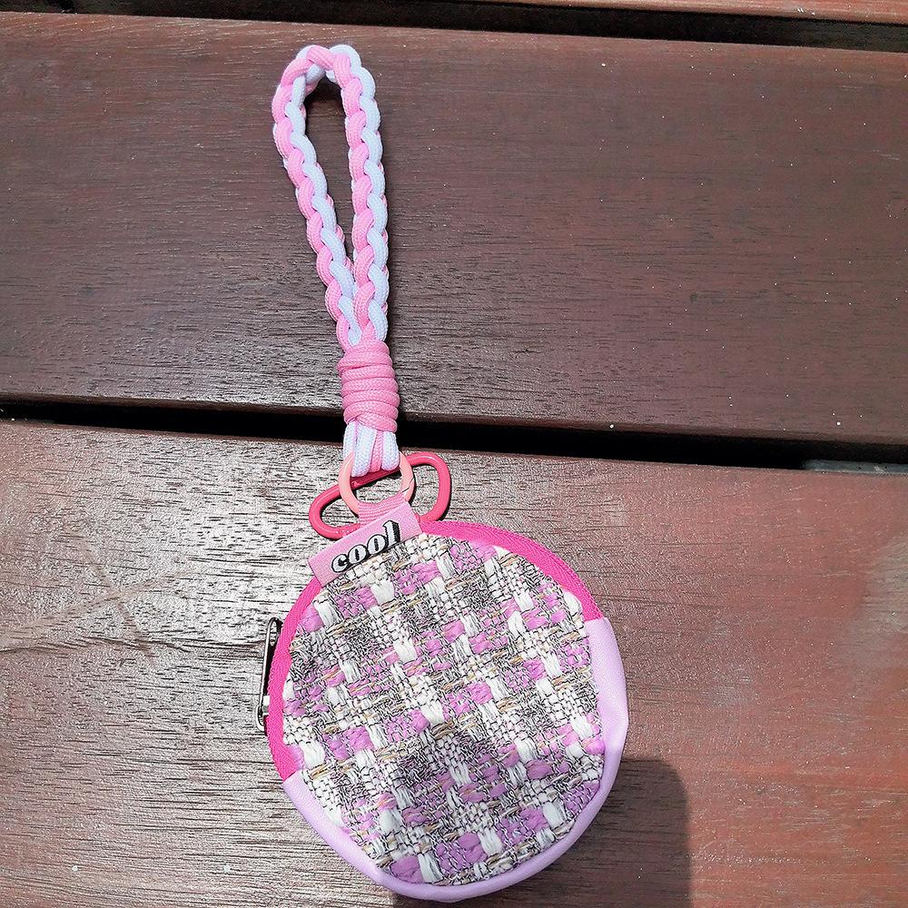 Set portmoneu monede din 2 piese: Breloc și Șnur pentru Telefon Mobil cu Pandantiv Rucsac de Fotbal, Accesoriu Anti-Pierdere