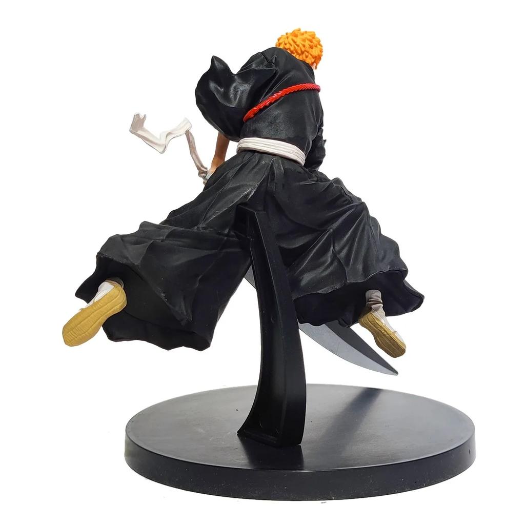 17CM Anime BLEACH Kurosaki Ichigo Model Knife Swinging Posture Toy Soul-Cutting knife Present Set Action Model Boxed