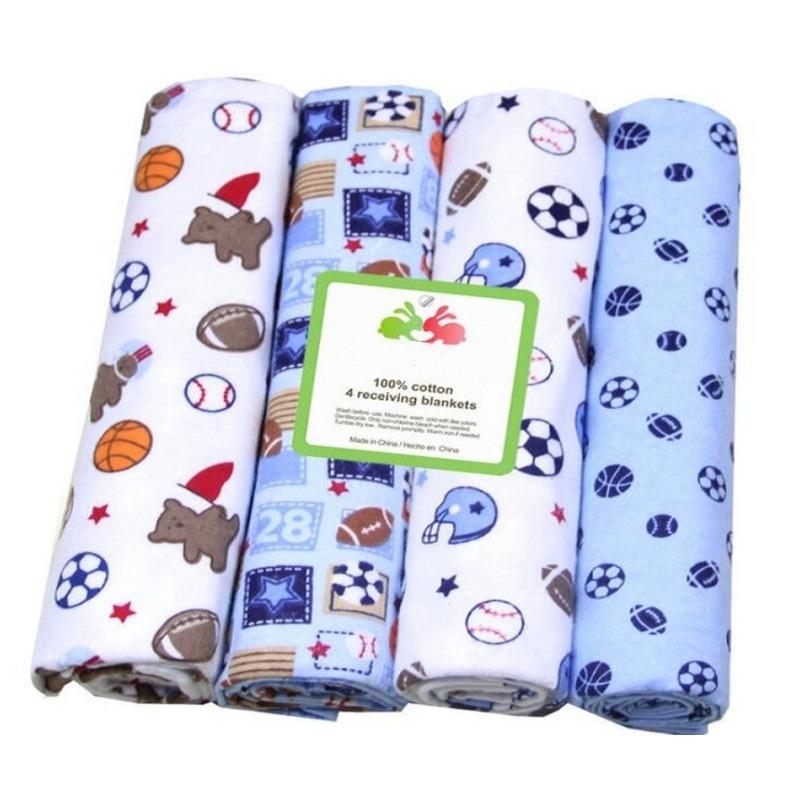 4 vnt./pakuotėje 100% medvilnės priėmimo kūdikio antklodė naujagimiui 76x76cm kūdikio paklodė ypač minkšta flanelinė vystyklai naujagimio antklodė vystyklas