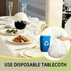 1 Count Disposable Tablecloth 54x72 Inches / 137x183 Centimeters Easy to Clean for Birthday Parties Indoor And Outdoor Occasions
