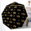 Noble Crown Folding Umbrella Fashion Auto-Open 8 Iron Ribs Plastic Handle Foldable Sunshade Perfect Christmas Gifts