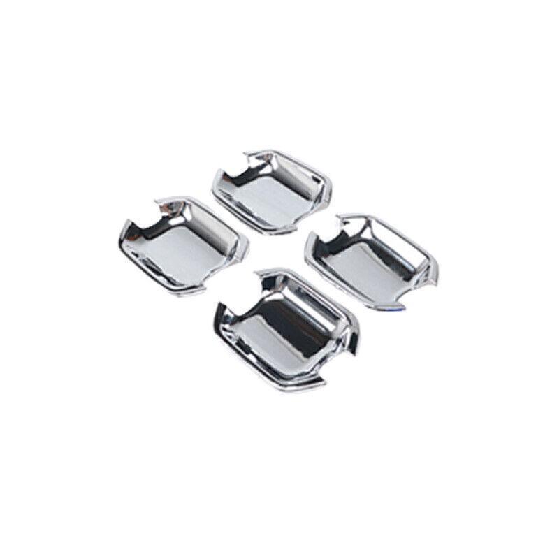 For Mitsubishi Pajero Montero 2006-2019 Chrome Exterior Side Door Bowl Cover 4PC