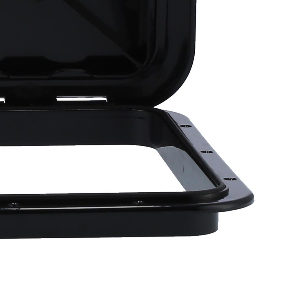 Deck Access Inspection Cover Anti UV with Lock Accessory for Marine Boat 20x18in(Black )