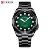 CURREN Watches Men Waterproof Luxury Big Face Mens Watch Stainless Steel Quartz Analog Dress Watches for Men Luminous Reloj Para Hombres