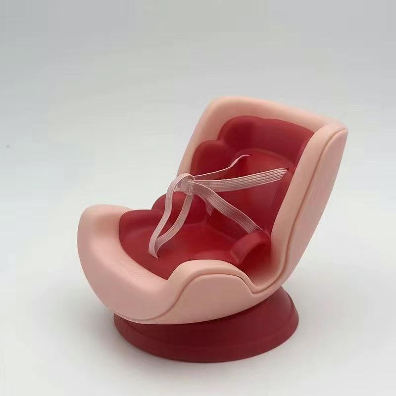 Labubu Sit-Sit Party Car Ornament: Cute Doll for Car Seat or Air Vent