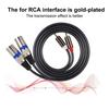 Male To XLR Male Audio XLR Conversion Interface Patch PVC for Audio Microphone Adapter, Cable, Cable, Approx. 1.5M Length, Cable, Cord, 2-Row Wire,