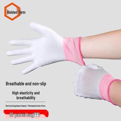 Jingulao Anti-static PU Palm Coated Work Gloves