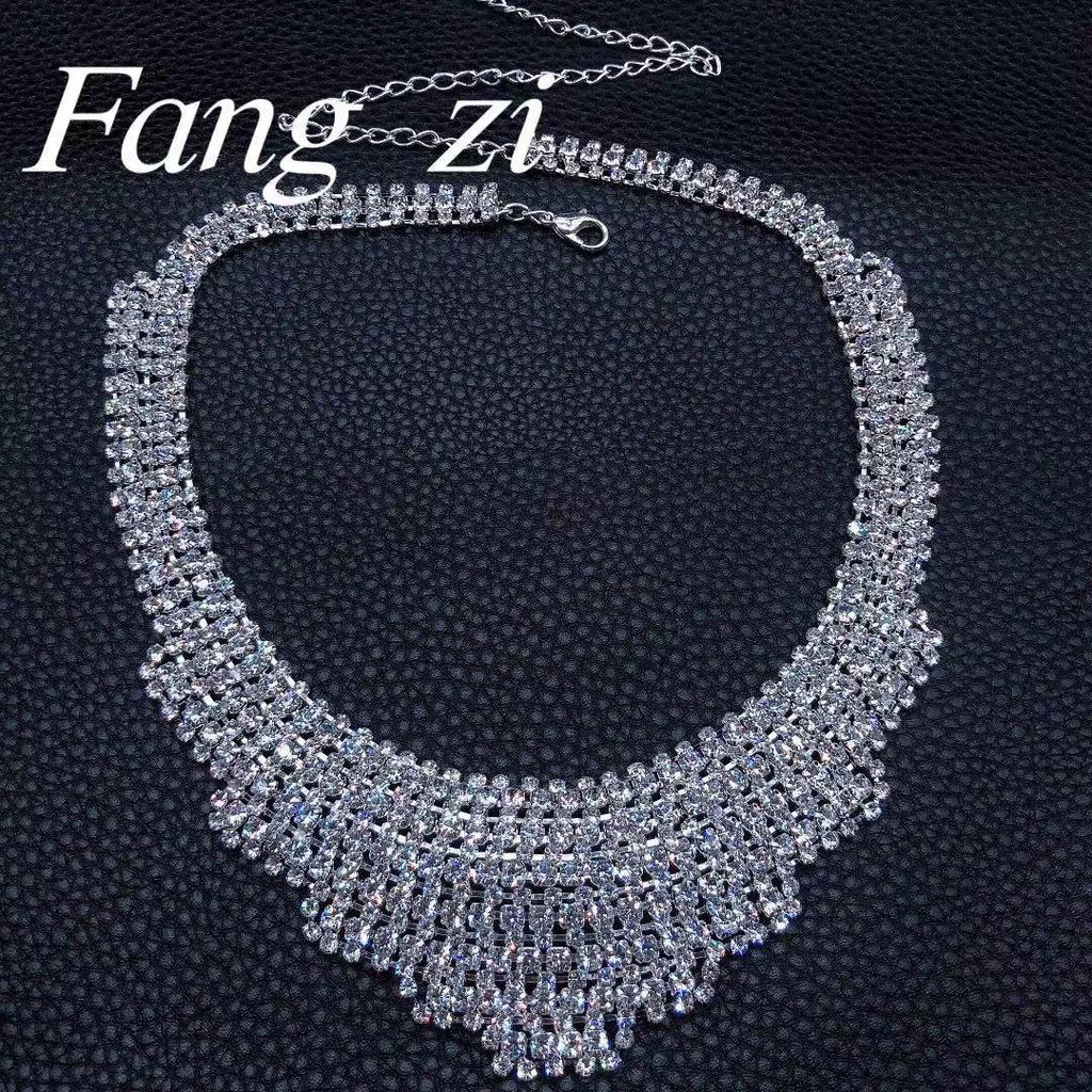 Retro European & American Gem Choker Necklace for Weddings & Banquets