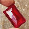 85 Cts Natural CERTIFIED Ruby Emerald Shape Red Rare Loose Gemstone