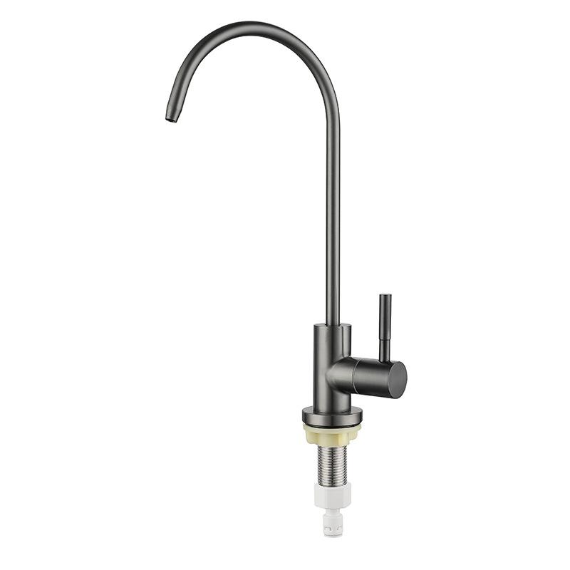 304 Stainless Steel Brushed Gold Kitchen Faucet 1/4" Water Purifier Faucet Direct Drinking Faucet Anti-Osmosis Purifier Tap