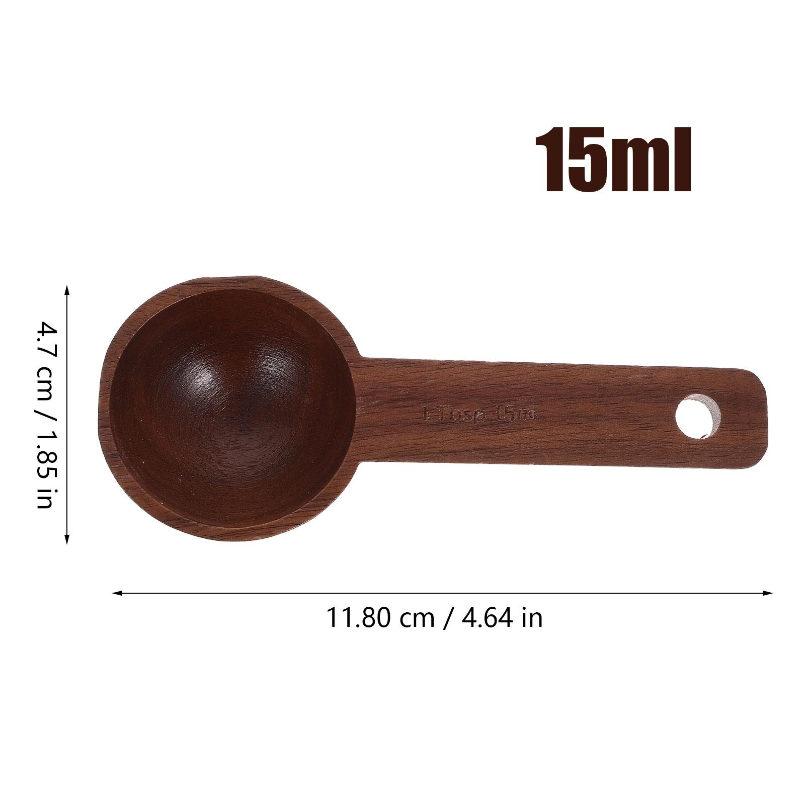 Wooden Coffee Bean Scoop Measuring Spoon Multi-Function Scoop for Coffee Powder Tea Use Wooden Measuring Spoons