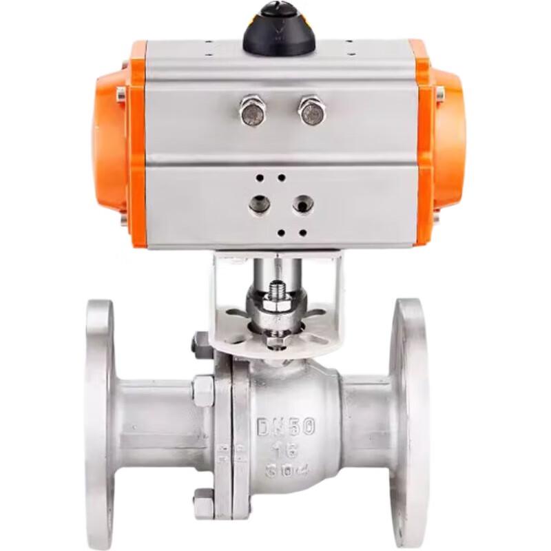 304 Stainless Steel Pneumatic Flange Ball Valve