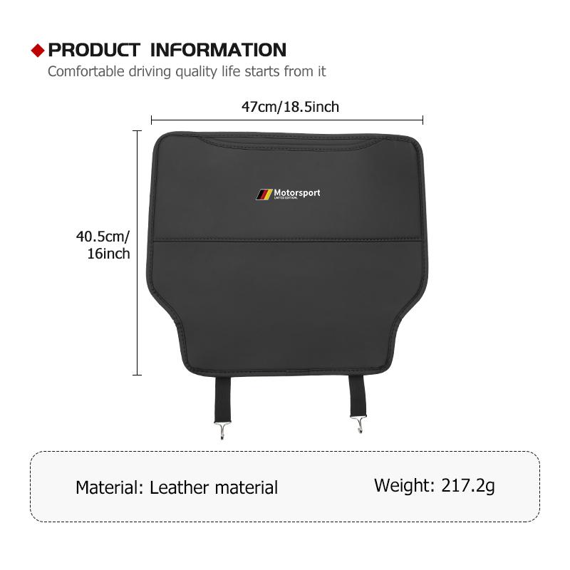 For BMW Car Seat Back Anti Kick Pad Child Anti-Scratch Protective Mat X1 X2 X3 X4 X5 X6 X7 G20 G30 6GT E46 E90 E60 F10 E39