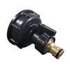 1Set 3Pcs 3/8 '' Copper Nipple Water Pipe Joint 3/4 '' Water Switch Valve IBC S60 * 6 Water Tank Adapter Adapter Threaded Cover