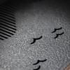 Imitation Black Stone Tea Tray with Drainage, Dry/Wet Zen Ceremony Set, Non-Slip Heat Resistant Tea Utensil Holder, Serving Tray