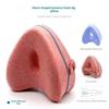 Heart Shaped Breathable Leg Pillow Orthopedic Memory Foam Knee Support Cushion for Elderly Side Sleepers Pain Relief