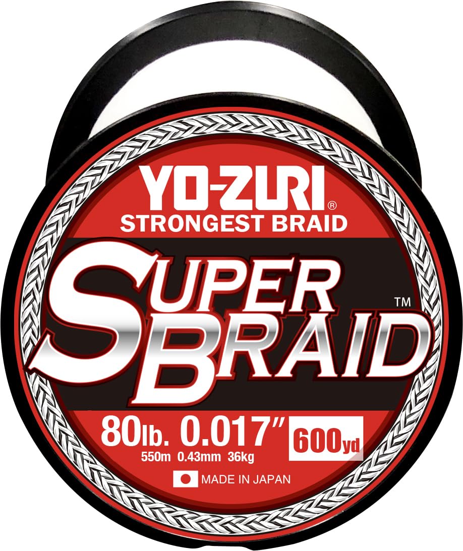 

Плетеный шнур PE Super Braid 600 ярдов 80 фунтов Белый цвет YO-ZURI белый