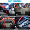 Kit de Poste de Jump Start de Bateria, Poste de Carregamento Remoto à Prova d'Água, Kit de Relocação de Terminais de Jump Start de Bateria Remotos, para UTV ATV Carros Caminhões RV Trator Barco
