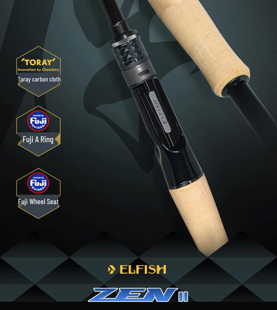 Er Yu ELFISH Zen II Ultralight Casting & Spinning Rod for Bass & Mandarin Fish