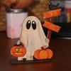 Handmade Pumpkin Ghost Ornament Ghost Pattern Ghost Figurine  Party Supplies