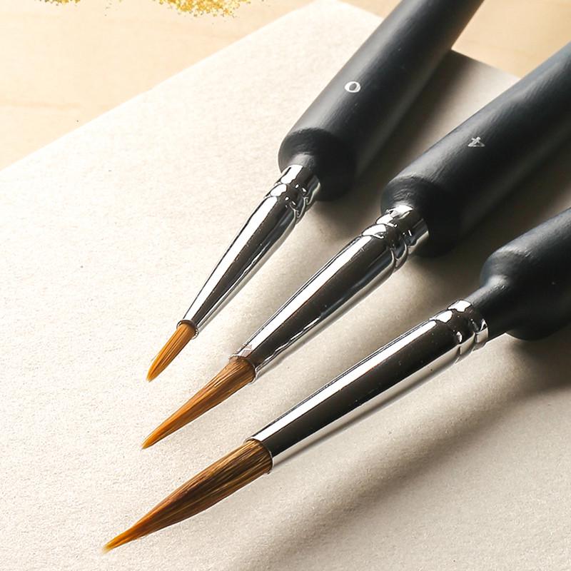 Weasel Hair Hook Line Art Acrylic Oil Watercolor Artist Paint Brushes Drawing Craft Supplies
