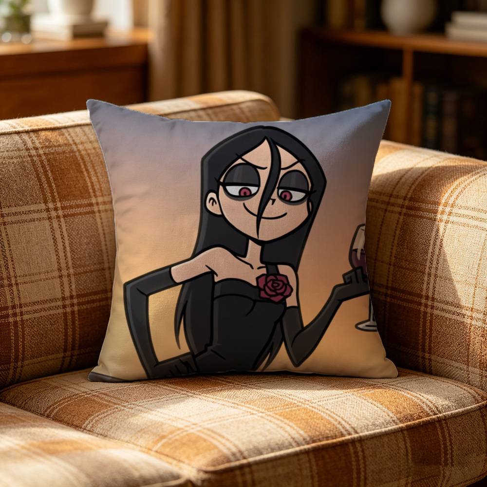 CCartoon MMetal Family Pillow Case Pattern Printed Pillowcase For Living Room Sofa Cushion Cover