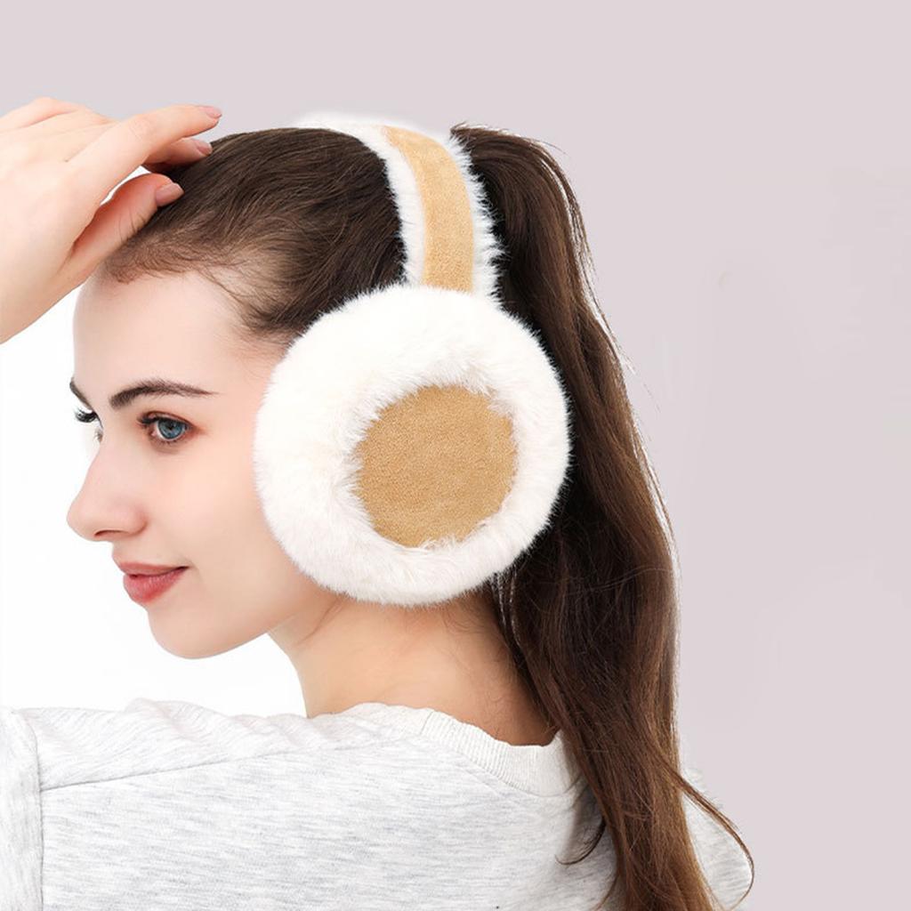 Collapsible Plush EarMuffs for Women and Kids Ear Warmer Furry Headband for Winter Christmas New Year Gifts