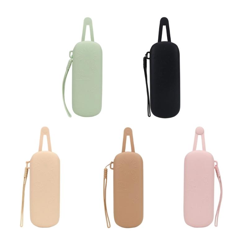 Sunglasseses Case Silicone Carrying Case Glasses Holder Magnetic Closure For Women Easy Opening Lip Pouch