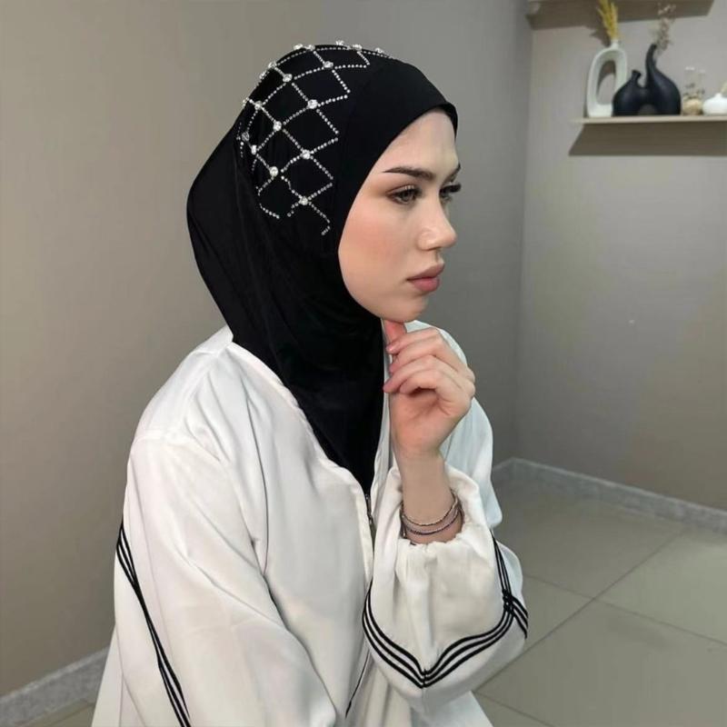 Islamic Pray Turban Caps for Woman Outdoor Elastic Hijab for Culture Enthusiasts