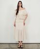 Laneonkyulleoseu Flow Shirred Long Skirt_Ivory