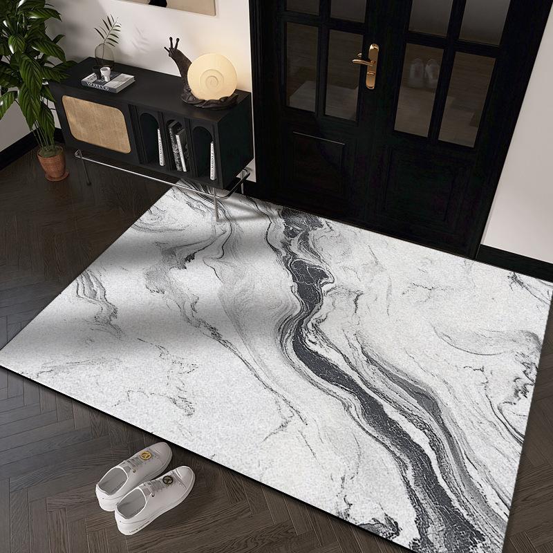 Simple Graphite Dirty and Wear-resistant Door Mat Entry Door Thickened Silk Floor Mat Can Be Cut Into The Door Home Floor Mat