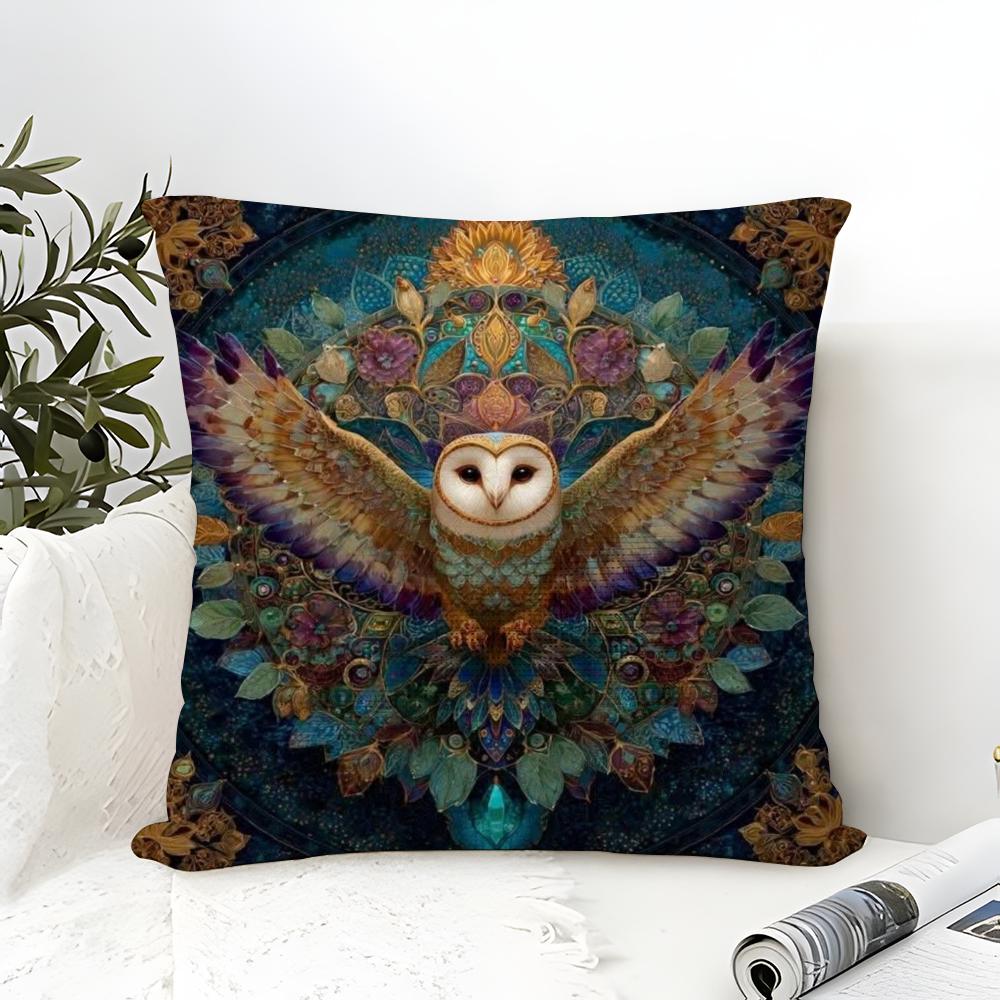 Natural Animal And Colorful Floral Decorations Pillow Case Linen Pillow Case Sofa Home Decor Cushion Cover Cushion Cove