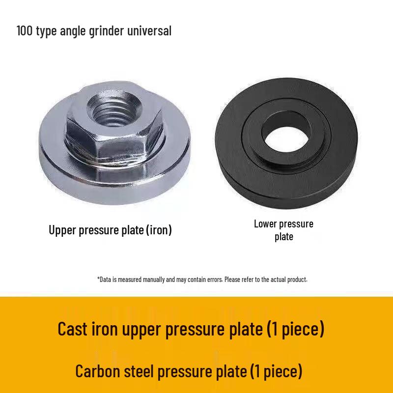 100 Angle Grinder Flange, Stainless Steel Hex Nut, Threaded Gasket, Polishing Accessory, Large