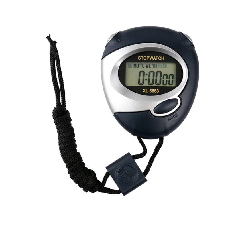 

High Accuracy Sports Timers With Silicone Button Weatherproof Design Digital Screen High Accuracy Stopwatches синий
