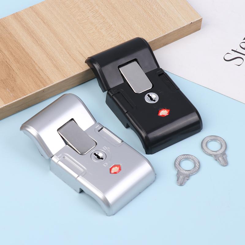 Serratura a Combinazione Portatile Nera Argento per Valigia Ricambio Antifurto Fibbia di Sicurezza Strumento Lucchetto Materiali di Riparazione