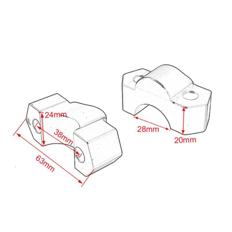 Motorcycle 28Mm Handle Bar Riser Bracket Handlebar Risers Mount Bracket For BMW F900R F900XR +