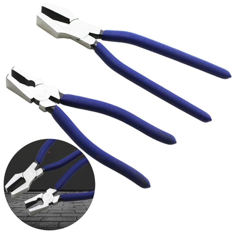 8/10 Inch Key Fob Pliers Tool, Metal Glass Running Pliers with Curved Jaws Non-slip Handle , Running Pliers Key Fob