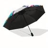 1pc Hello Kitty Underwater Adventure Umbrella with Plastic Handle,Suitable for All Seasons Home Travel Outdoor UmbrellaSanlio501