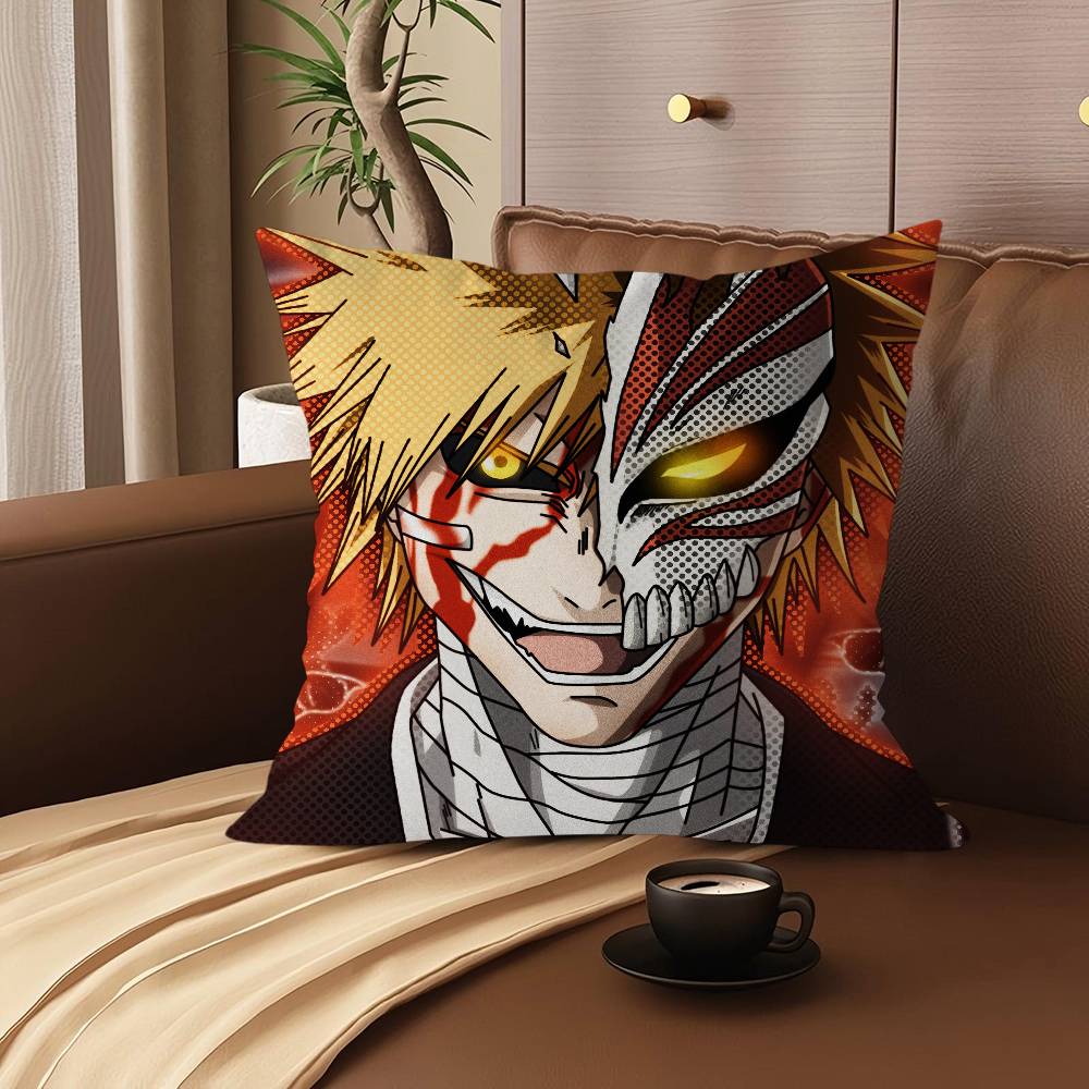 K-Kurosaki Ichigo Cartoon Animation Pillow Cover Sofa Cushion Cover Home Room Decoration Children Gift