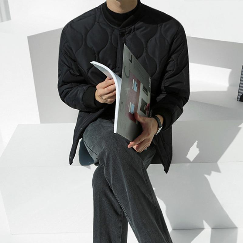 Cotton Jacket for Men In Autumn and Winter, Korean Style Loose and Trendy Design, Thickened Baseball Collar Cotton Jacket