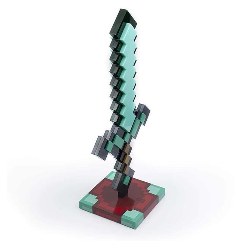 Diamond Sword Night Light Ornament Color Changing Sword Game Accessories Gift Toy Model Desk Lamp Decoration