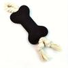 Felt Dog Bone Toy for Chewing and Teeth Cleaning Durable Pet Chew Toy for Small and Medium Dogs Multi-Color