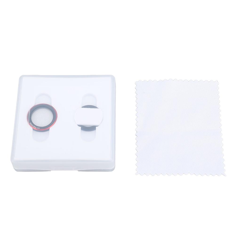 Drone Magnetic Filter Set Aluminum Alloy Frame Optical Glass Lens Quick Release Red 14 Black Mist