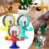 360° Rotating Windmill Cat Dog Pet Toy Food Treat Snak Dispenser Feeder X0M3