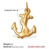 18K Gold Plated Shell Pendant for Versatile DIY Jewelry