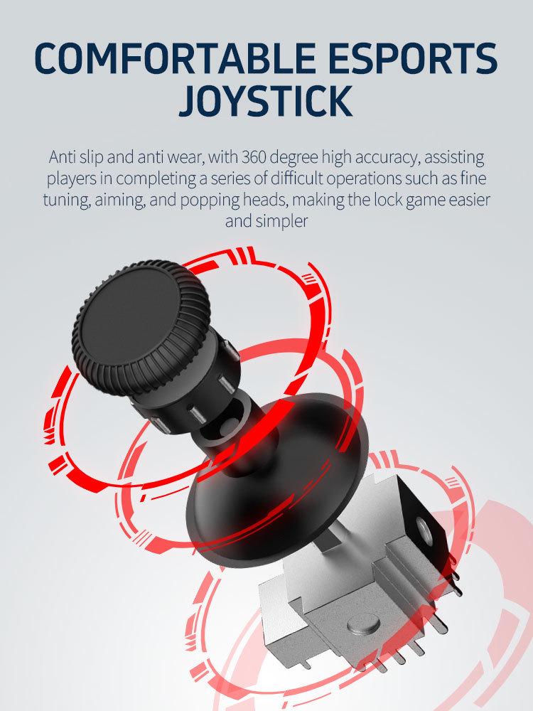 Silicone Grip RGB Six-Axis Somatosensory Touch Controller for PS4 & Mobile