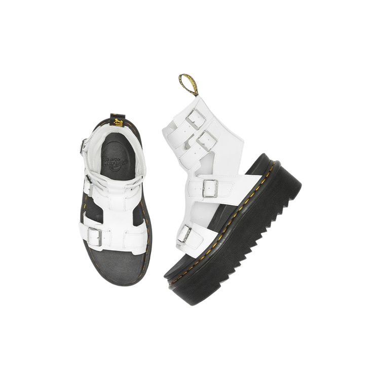 Dr. Martens Leather Chunky Gladiator Fashion Sandals Women sandals White 27354100