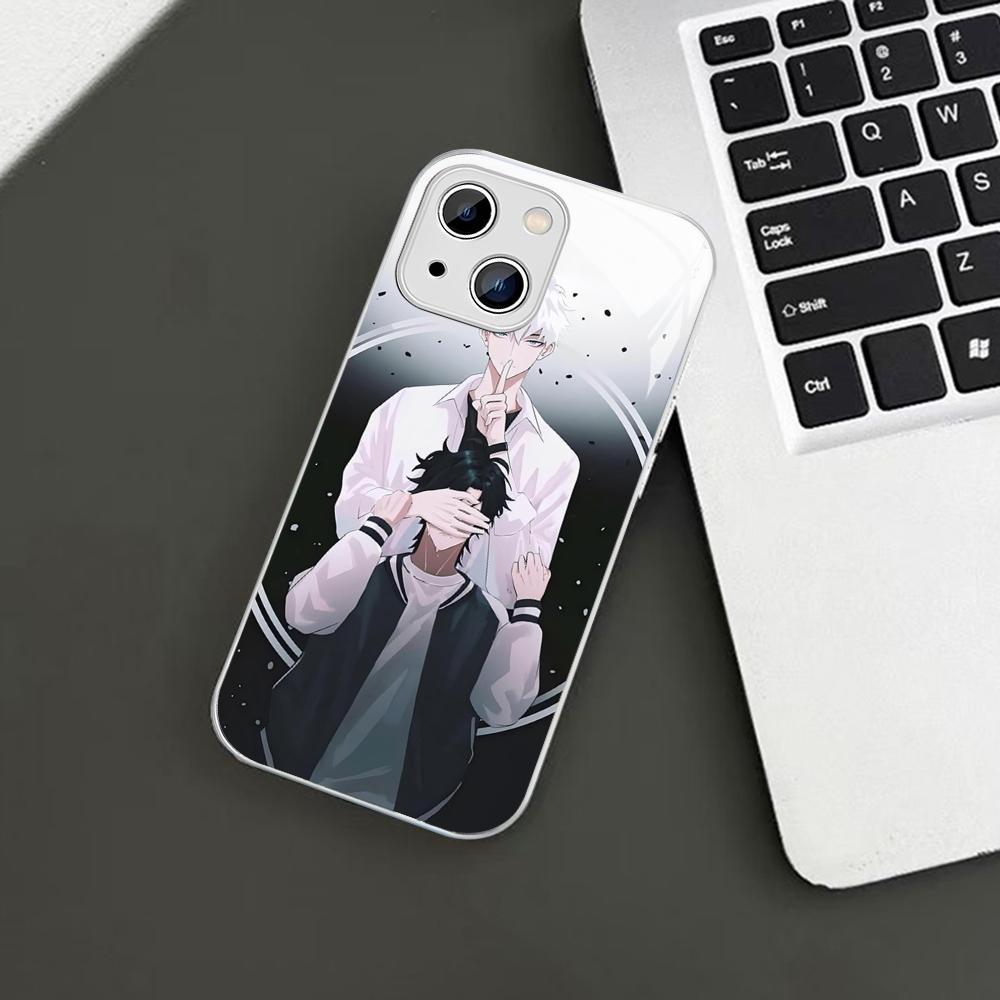Anime Link Click Time Agent Phone Case For iPhone 14 13 12 Mini 11 Pro XS Max X XR 14 Plus Tempered Glass Cover