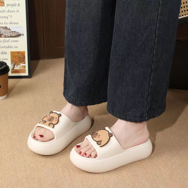 New slippers women's summer outer wear thick bottom non-slip casual comfortable love word women's cool slippers beach