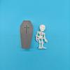 3D-Printed Articulated Skeleton Halloween Mini Coffin Box  Haunted House Decorations
